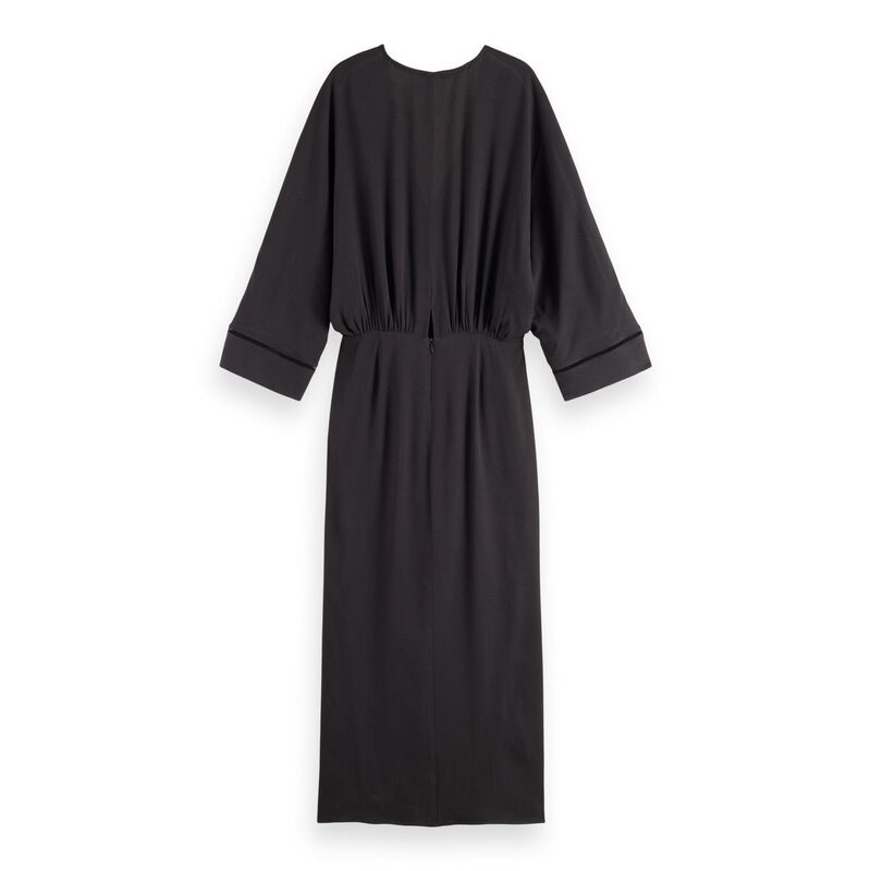 Scotch & Soda Midi Dress With Drape Detail image number 1